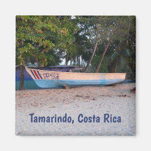 Íman Barco de Pesca na praia de Tamarindo, Costa Rica