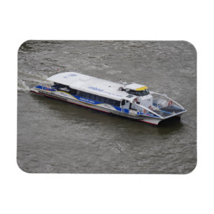 Íman Barco do cruzeiro no rio Tamisa 3"" ímã x4