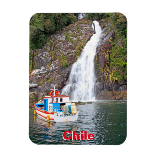 Íman Barco e cachoeira, Chile