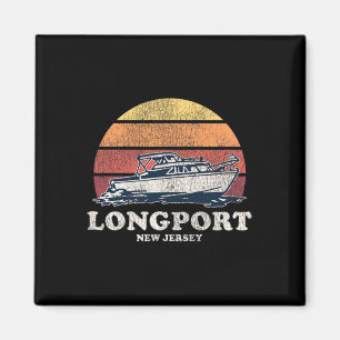 Íman Barco Longport Nj Vintage 70s - Design de Barco Re