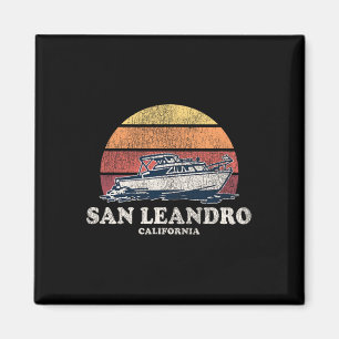 Íman Barco San Leandro Ca Vintage 70s Retro Boat Desi