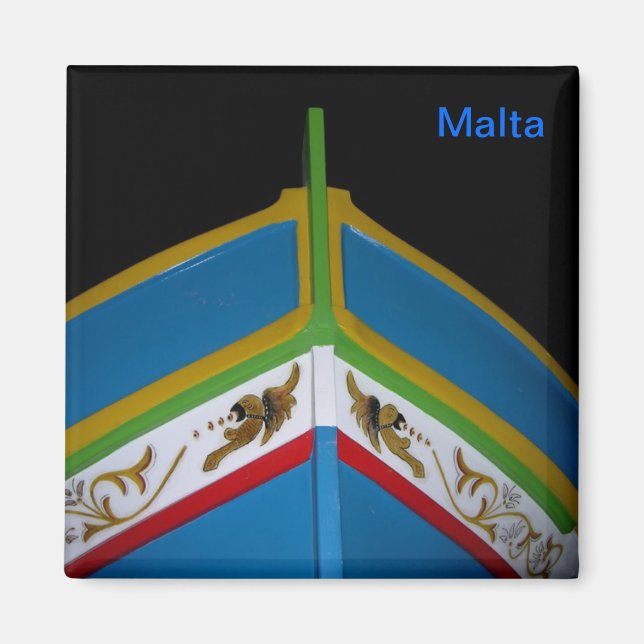 Íman Barco tradicional maltês luzzu (Frente)