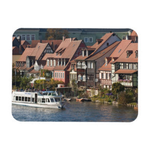 Íman Barco turístico em Little Venice e Rio Regnitz