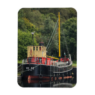 Íman Barco Vic32 Puffer na bacia do Canal Crinan, Escóc