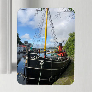 Íman Barco Vic32 Puffer na bacia do Canal Crinan, Escóc
