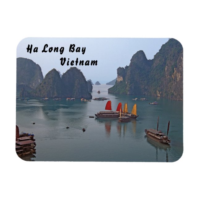 Íman Barcos à vela na Baía de Ha Long - Vietnã, Ásia (Horizontal)