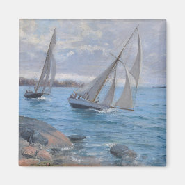 Íman Barcos à vela no rio