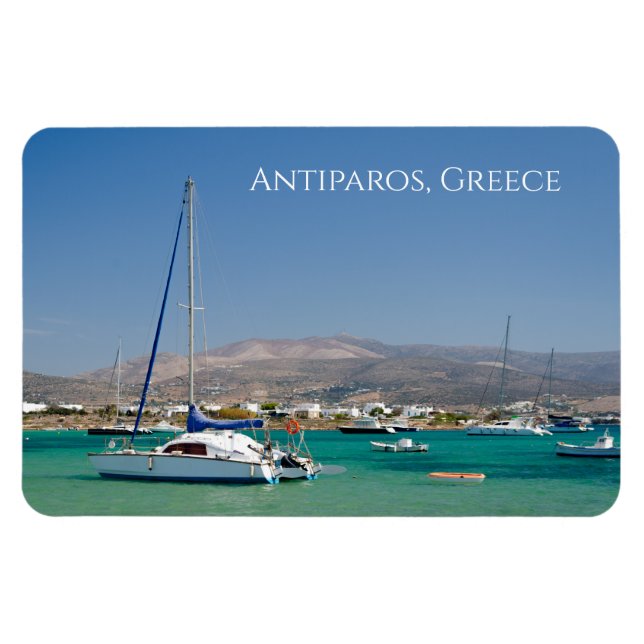 Íman Barcos da Antiparos Ilha Grega (Horizontal)