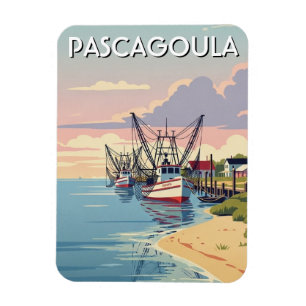 Íman Barcos de camarão em Pascagoula Mississippi