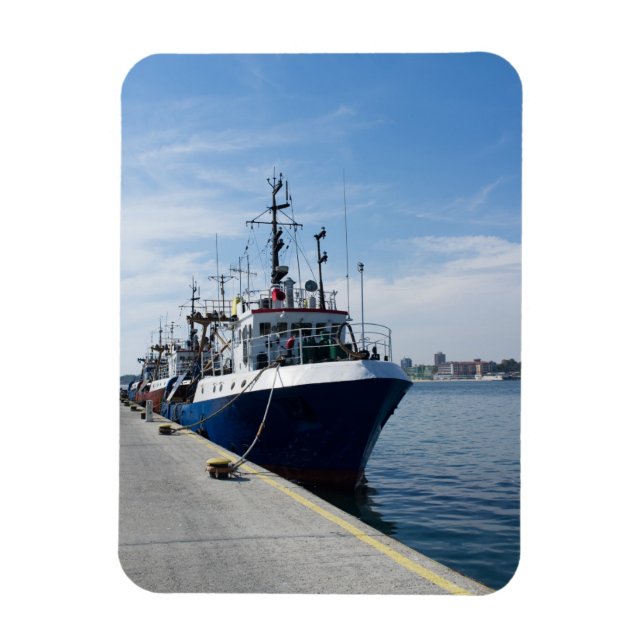 Íman Barcos de pesca amarrados (Vertical)