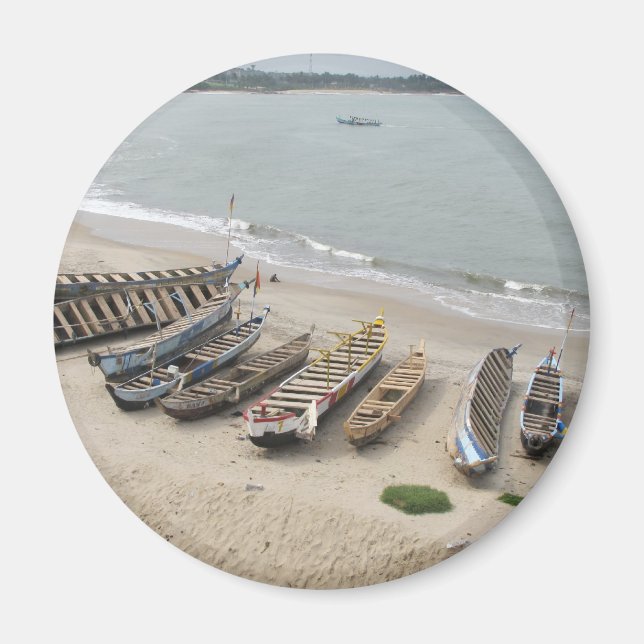 Íman Barcos de pesca em Elmina, Gana (Frente)