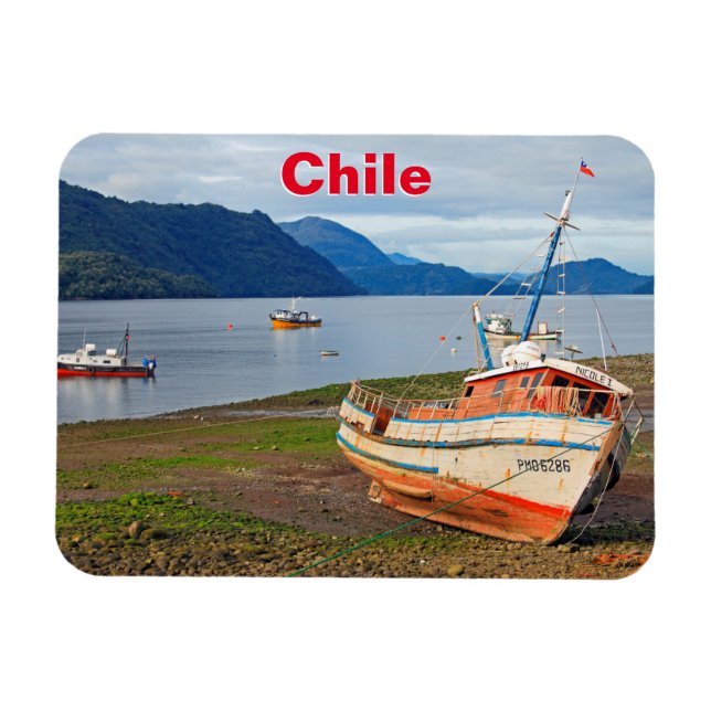 Íman Barcos de pesca, Hornopiren, Chile (Horizontal)