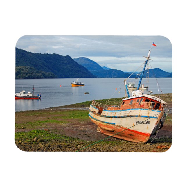 Íman Barcos de pesca, Hornopiren, Chile (Horizontal)