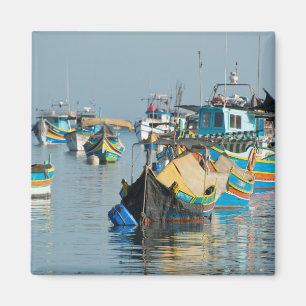 Íman Barcos de pesca malteses Marsaxlokk em Malta