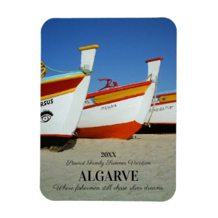 Íman Barcos de Pesca na Foto de Praia de Algarve
