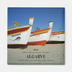 Íman Barcos de Pesca na Foto de Praia de Algarve