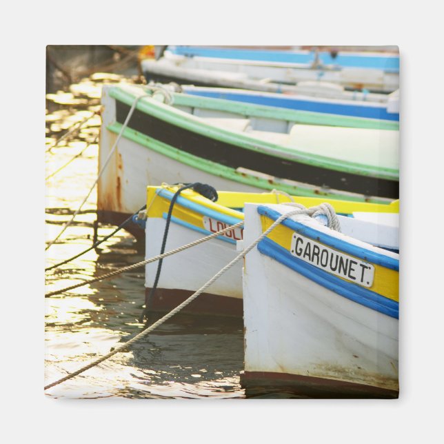 Íman Barcos de pesca provençais típicos pintados de (Frente)