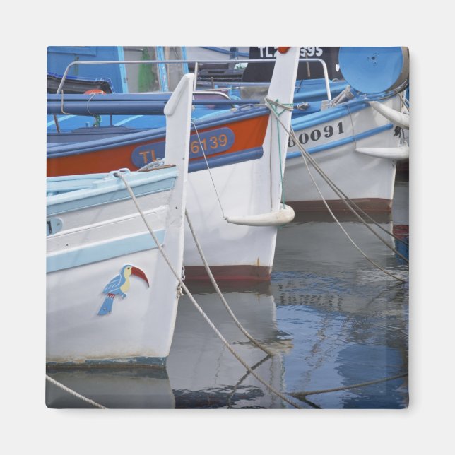 Íman Barcos de pesca provençais típicos pintados em 2 (Frente)