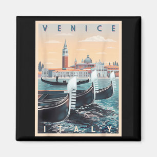 Íman Barcos Gondola Retro Com a Silhueta de Veneza Itál