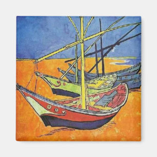 Íman Barcos na praia por Vincent van Gogh