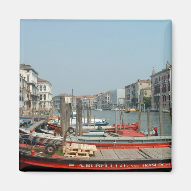 Íman Barcos vermelhos em Veneza (Frente)