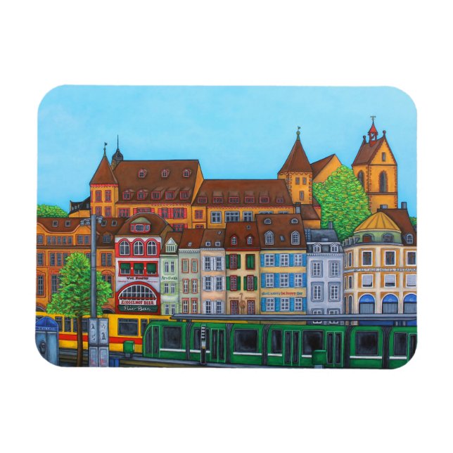 Íman Barfüsserplatz Rendez-vous Magnet por Lisa Lorenz (Horizontal)