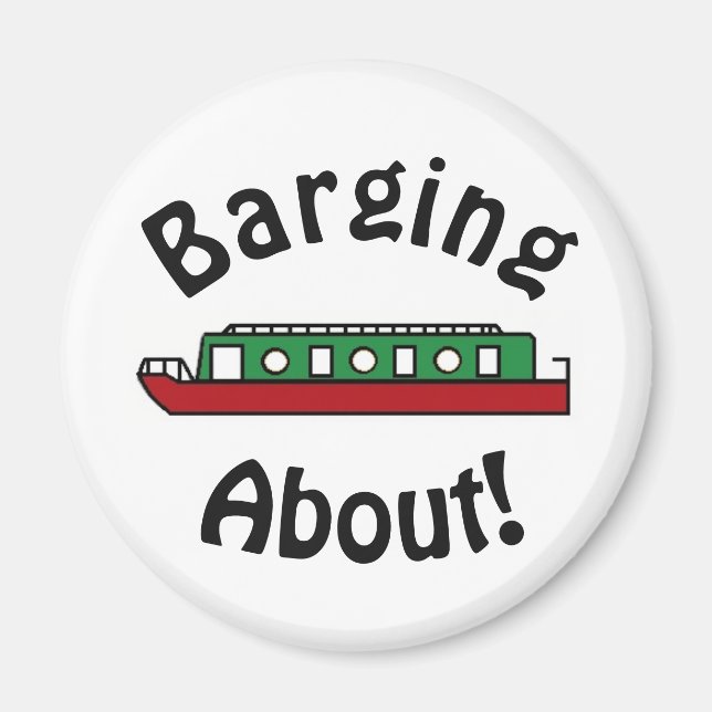 Íman Barging About Barco de Canal (Frente)