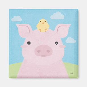 Íman Barn Buddies - Piglet & Pintinho