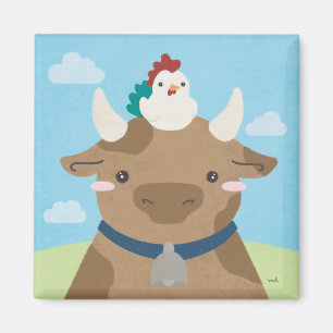 Íman Barn Buddies - Vaca e Pintinho