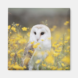 Íman Barn Owl Em Meadow Magnet
