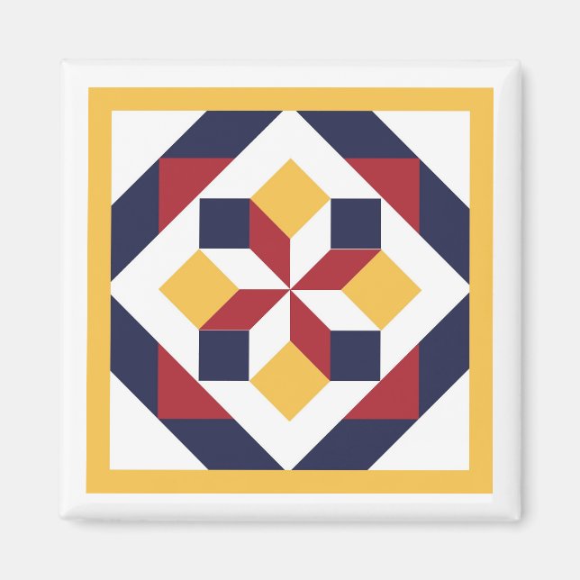 Íman Barn Quilt Magnet (Frente)