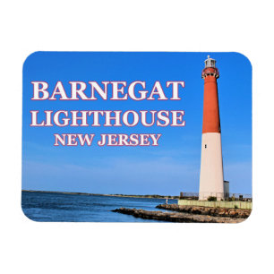 Íman Barnegat Lighthouse, Imagem Fotográfica de Nova J