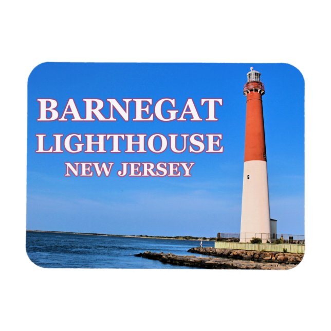 Íman Barnegat Lighthouse, Imagem Fotográfica de Nova Je (Horizontal)