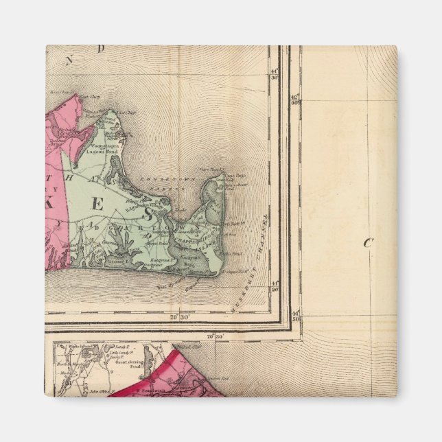 Íman Barnstable, Duques, condados Nantucket (Frente)