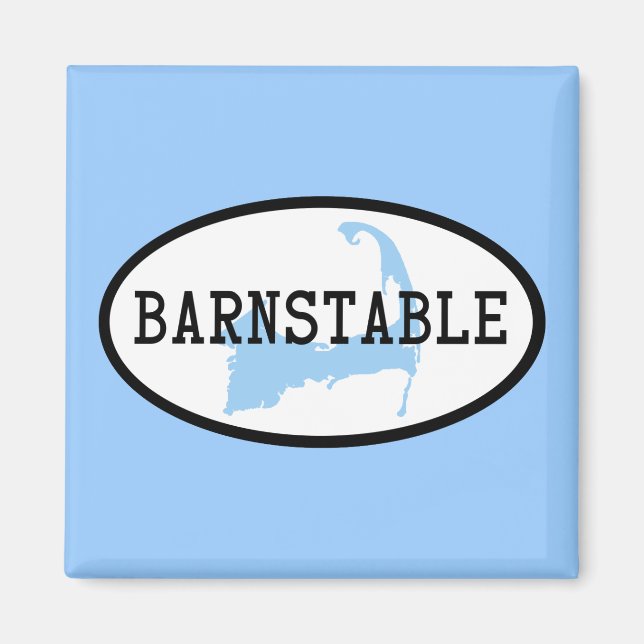 Íman Barnstable, MA Ímã (Frente)