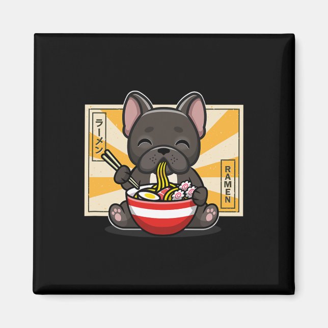Íman Barrafa de Comida de Cachorro Francês (Frente)
