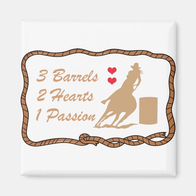 Íman Barrel Racing (Frente)