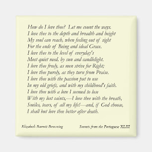 Íman Barrett Browning - Sonnets dos portugueses #43