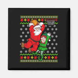 Íman Basball Santa Claus Slam Dunk Elf Ugly Christma
