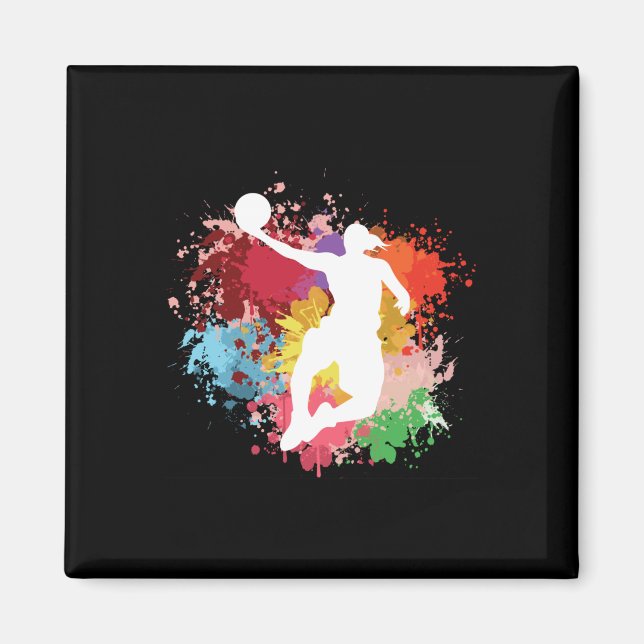 Íman Basbol Splash Watercolor (Frente)