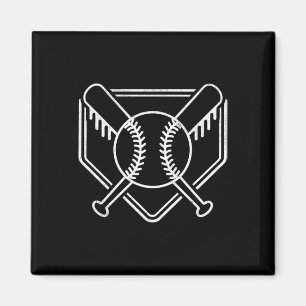 Íman Base de Baseball Home Plate para Meninos Vintage B