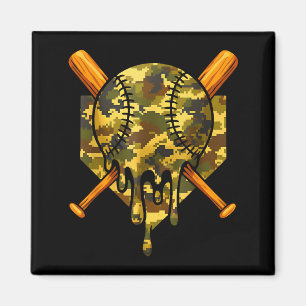 Íman Baseball Camuflagem Meninos Sorvete Beisebol Juven
