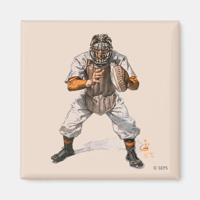Íman Baseball Catcher (Frente)