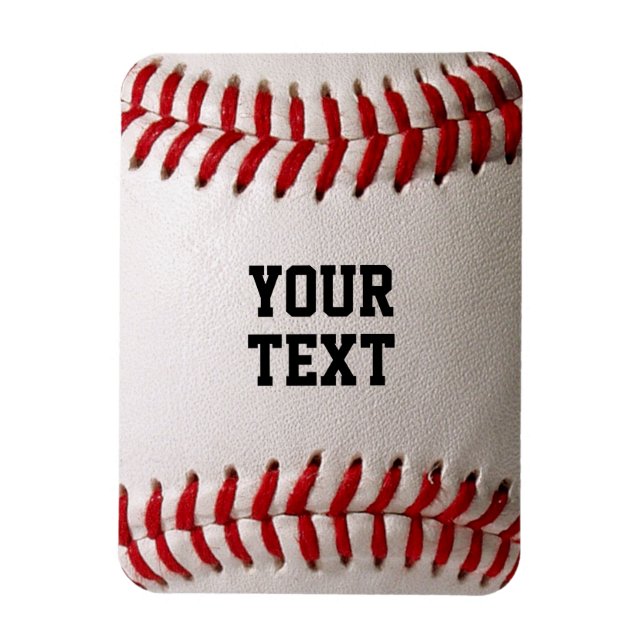 Íman Baseball com nome personalizado (Vertical)