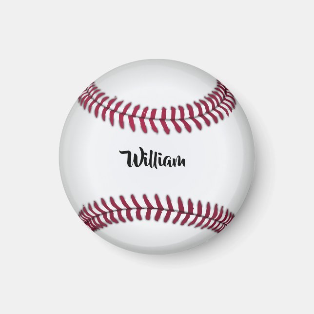 Íman Baseball com Nome Personalizado (Frente)