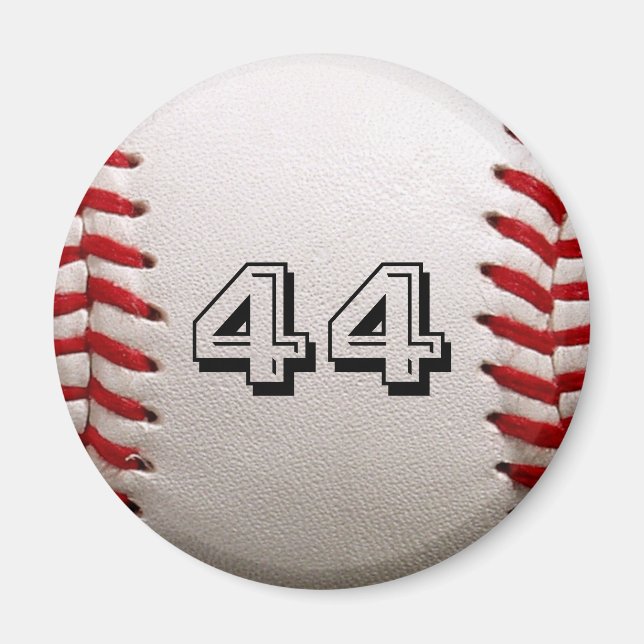 Íman Baseball com número personalizável (Frente)