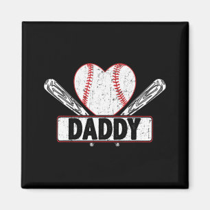Íman Baseball de baseball com Pai correspondente à famí