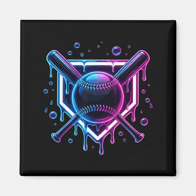 Íman Baseball Drip Ice Cream Bat Kids  (Frente)