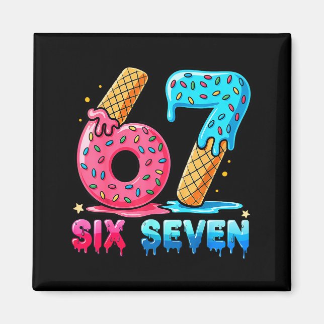 Íman Baseball Drip Number 67 Player Or 67th Birthday  (Frente)