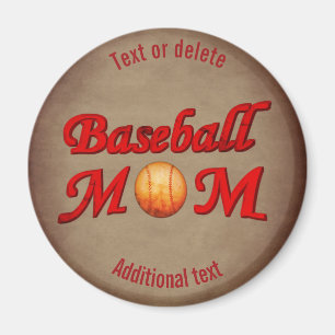 Íman Baseball Mãe Bonita Personalizada